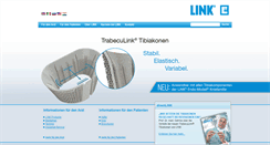 Desktop Screenshot of linkorthopaedics.com